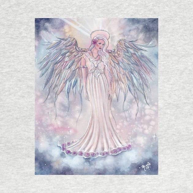 Light above heavenly angel by Renee Lavoie by ReneeLLavoie